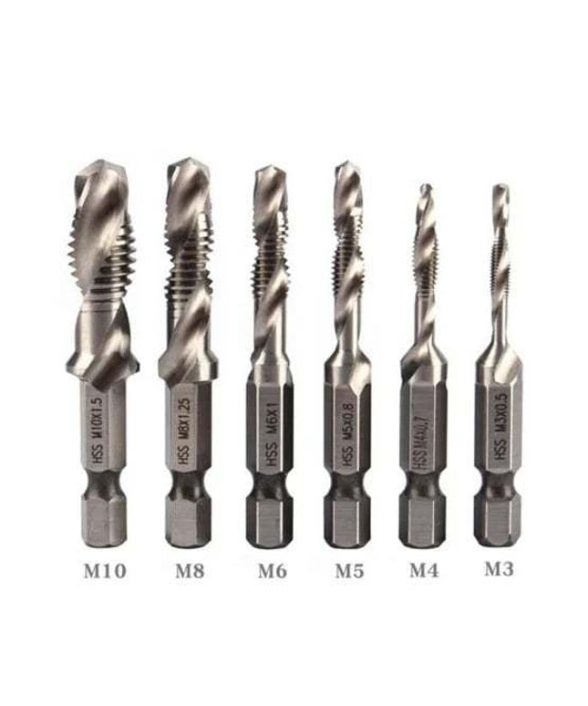 Thread Tap Drill Bits 6Pcs Set - Libiyi