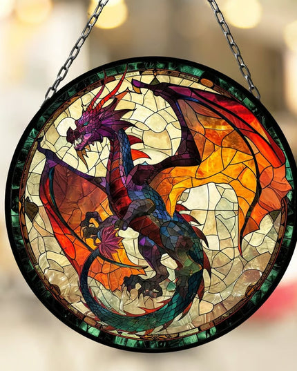 🎄2024 Christmas Gift 50% Off--Acrylic Colorful Dragon Suncatcher Ornament - Libiyi