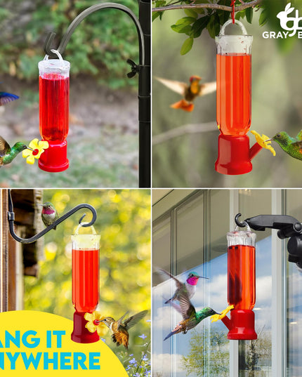 🔥Annual Offer - New Leak-Proof Design Hummingbird Feeder (4 Pack) - Libiyi
