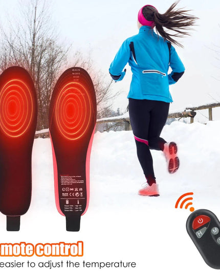 🔥FootEase Wireless Heated Insoles – Rechargeable Pain Soothing Heat for Plantar Fasciitis & Cold Feet - Libiyi