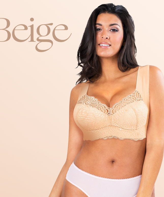 EXTRA LIFT - Ultimate Lift Stretch Full-Figure Seamless Lace Cut-Out Bra - Libiyi