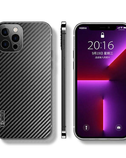 Stainless Steel Carbon Fiber Case For iPhone - Libiyi