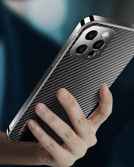 Stainless Steel Carbon Fiber Case For iPhone - Libiyi