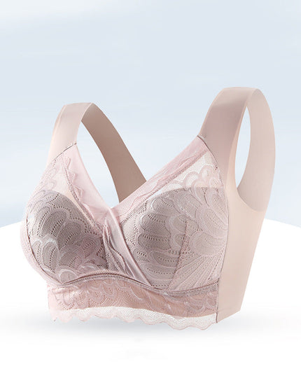 Women's thin no wire lace bra - Libiyi
