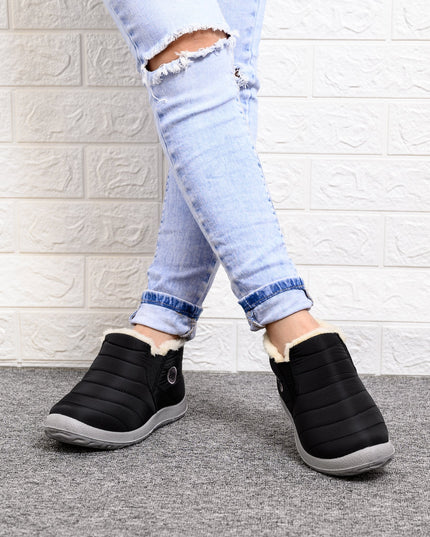 Autumn and winter non-slip warm soft bottom cotton shoes and cotton boots—Unisex - Keillini