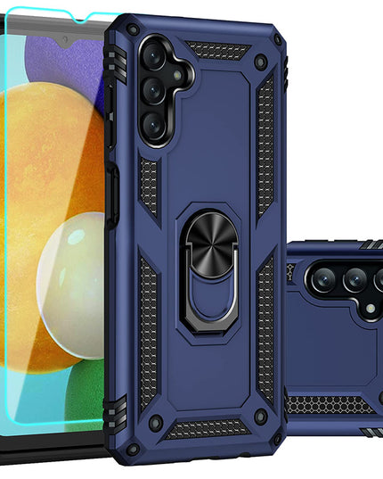 Armor Ring Bracket Phone Case For Samsung A13(5G) With 1-Pc Screen Protector-Fast Delivery - Keilini