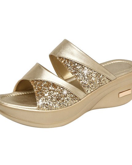 Libiyi Fashion Platform Platform Wedge Wedge Ladies Slippers - Libiyi