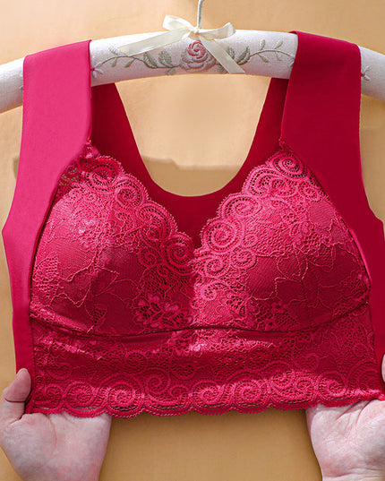 Push up beautiful back no steel ring lace underwear - Libiyi