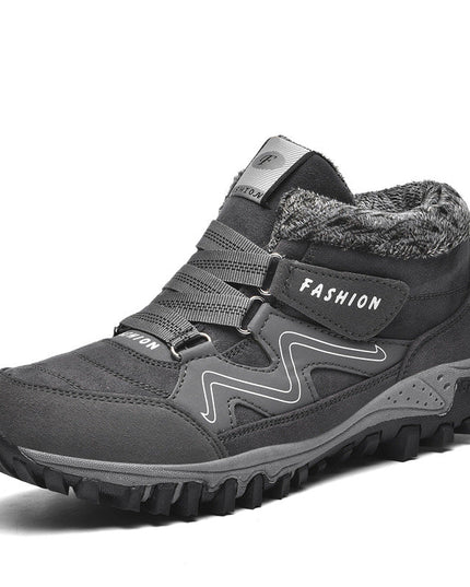 Autumn and winter non-slip warm and comfortable high-top casual cotton shoes—Unisex - Keillini