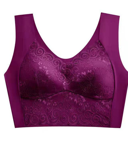 Push up beautiful back no steel ring lace underwear - Libiyi