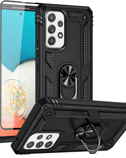 Armor Ring Bracket Phone Case For Samsung A53(5G) With 1-Pc Screen Protector-Fast Delivery - Keilini