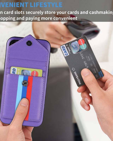 Lanyard Leather Wallet Card Holder Stand Phone Case For iPhone - Libiyi