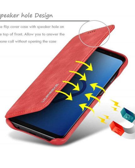 Magnetic Leather Wallet Card Slot Case for Samsung - Libiyi
