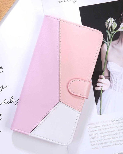 Three Color Matching Wallet Phone Case For Samsung - Libiyi