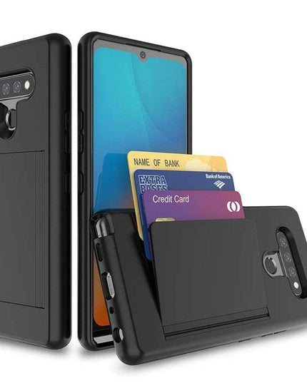 Armor Protective Card Holder Case for LG K51 - Libiyi