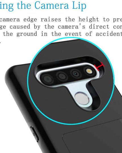 Armor Protective Card Holder Case for LG K51 - Libiyi