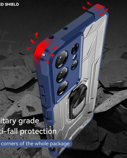 Magnetic Metal Finger Ring Holder Armor Case For Samsung S21 ULTRA 5G - Libiyi