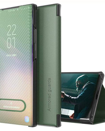 Kevlar Slim Flip Cover Smart Window Case For iPhone - Libiyi