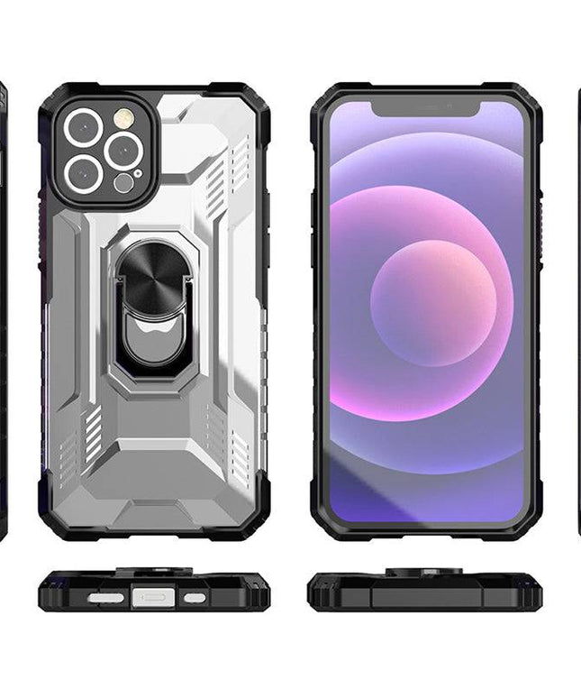 Magnetic Metal Finger Ring Holder Armor Case For iPhone - Libiyi