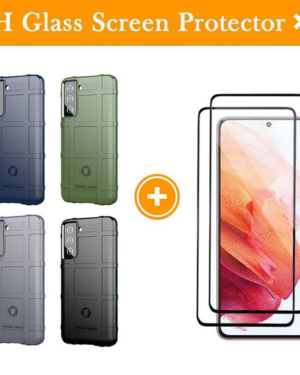 TPU Thick Solid Rough Armor Tactical Protective Cover Case For Samsung S21 - Libiyi