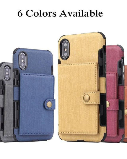 Security Copper Button Protective Case For iPhone - Libiyi