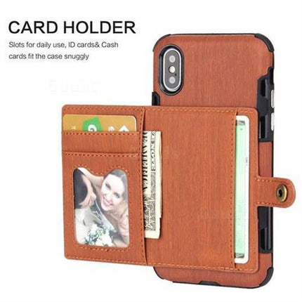 Security Copper Button Protective Case For iPhone X/XS - Libiyi