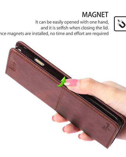 Leather Flip Wallet Cover for Samsung A12 - Libiyi