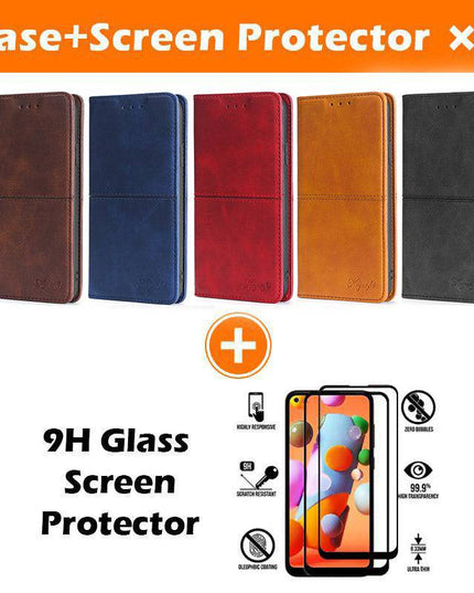 Leather Flip Wallet Cover for Samsung A12 - Libiyi