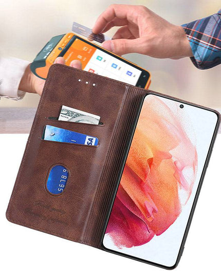 Leather Flip Wallet Cover for Samsung S21 Series - Libiyi