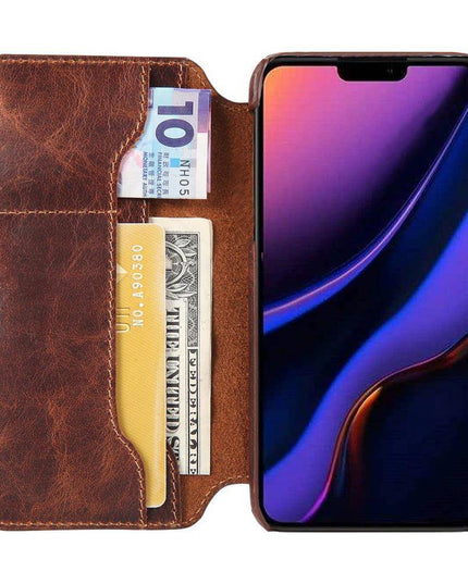 Luxury Genuine Leather Flip Case For Iphone - Libiyi