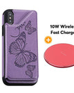 Purple / For iPhone XS Max / With Wireless Charger