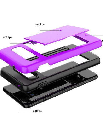 Armor Protective Card Holder Case for Samsung S10 Plus - Libiyi