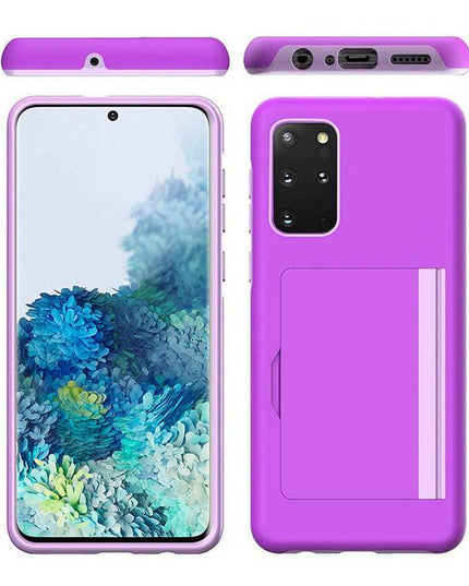 Armor Protective Card Holder Case for Samsung S20 Plus With 2-Pack Screen Protectors - Libiyi