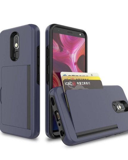 Armor Protective Card Holder Case for LG Stylo 5 - Libiyi