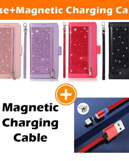 Bling Wallet Case with Wrist Strap for Samsung A52(4G/5G) - Libiyi