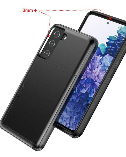 Rigide Flashy Porte-cartes Case For Samsung Galaxy S21(5G) - Libiyi
