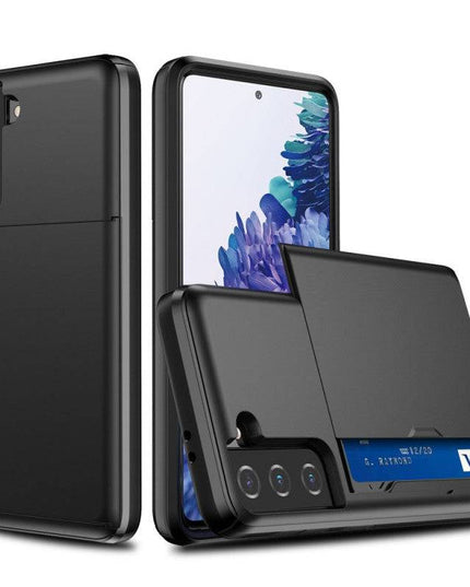 Rigide Flashy Porte-cartes Case For Samsung Galaxy S21(5G) - Libiyi