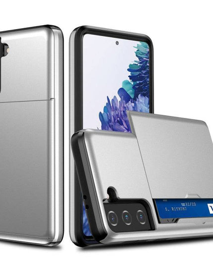 Rigide Flashy Porte-cartes Case For Samsung Galaxy S21(5G) - Libiyi