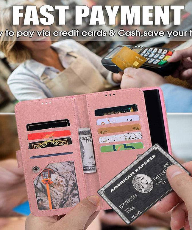 Bling Wallet Case with Wrist Strap for Samsung Note 20 Series - Libiyi