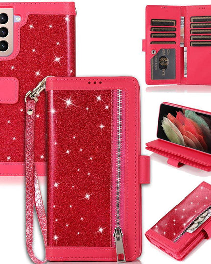 Bling Wallet Leather Case for Samsung S21 - Libiyi