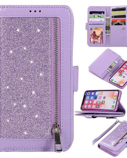 Bling Wallet Case with Wrist Strap for Samsung - Libiyi