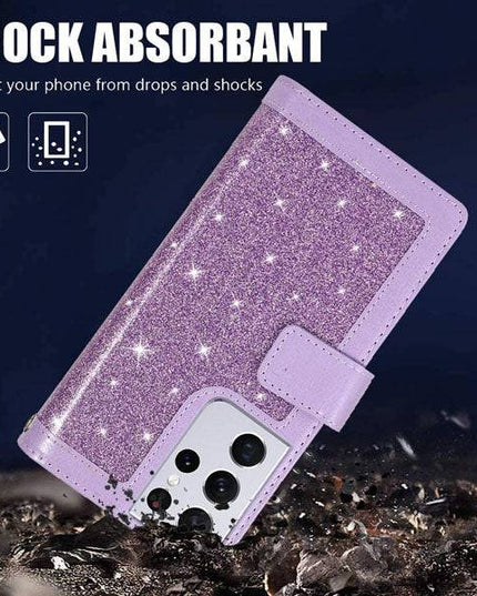 Bling Wallet Leather Case for Samsung S21 Ultra - Libiyi