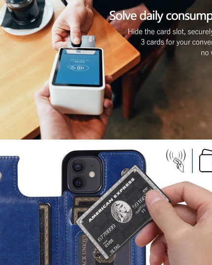 4 IN 1 Luxury Leather Case For iPhone - Libiyi