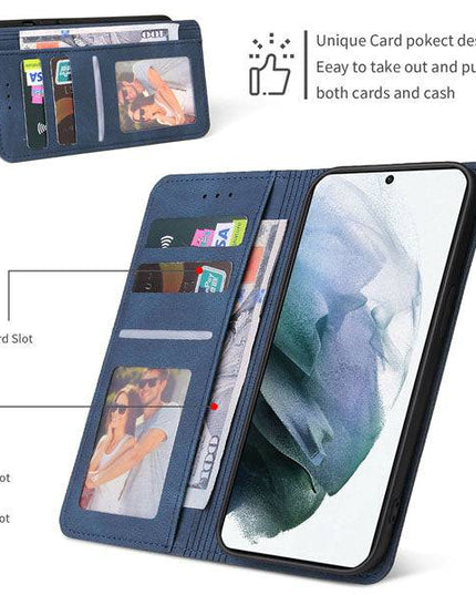 Luxury Leather Wallet Stand Flip Case For Samsung - Libiyi