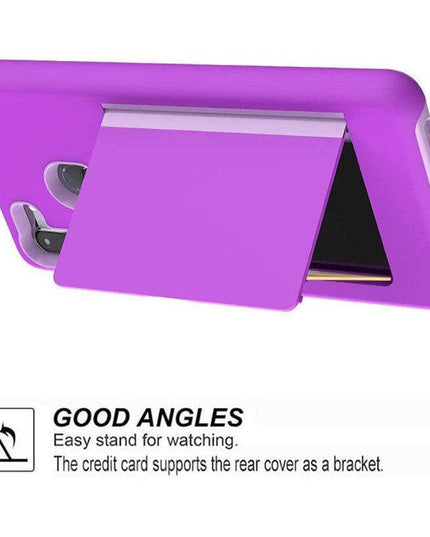 Armor Protective Card Holder Case for Samsung A11(US) With 2-Pack Screen Protectors - Libiyi