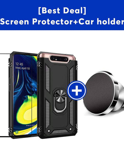 Luxury Armor Ring Bracket Phone Case For Samsung A80-Fast Delivery - Libiyi