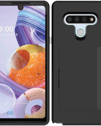 Armor Protective Card Holder Case for LG Stylo 6 - Libiyi