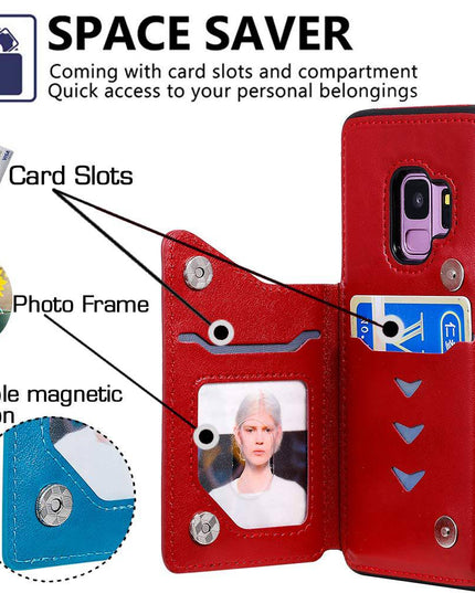 New Luxury Embossing Wallet Cover For SAMSUNG S9-Fast Delivery - Libiyi