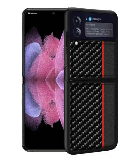Slim Lightweight Carbon Fiber Case for Samsung Galaxy Z Flip 3 5G - Libiyi