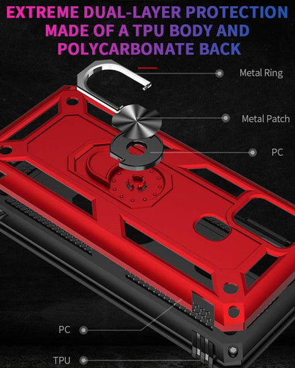 Luxury Armor Ring Bracket Phone Case For Samsung A21S-Fast Delivery - Keilini